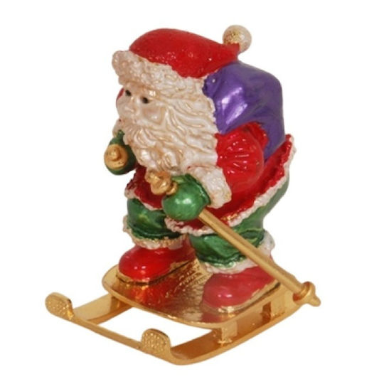 Dekorativer Metallischer Weihnachtsmann