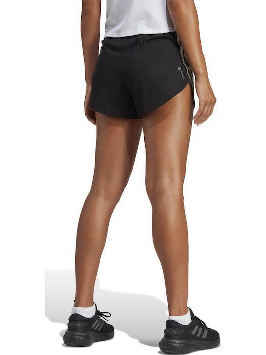 adidas Icons 3-Stripes Γυναικείο Αθλητικό Σορτς Μαύρο