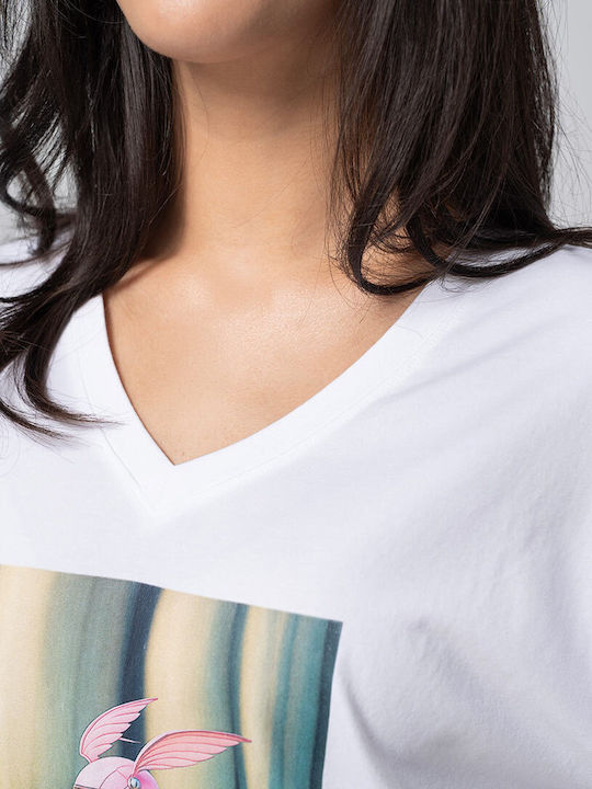 Magda Tricou Damă Alb