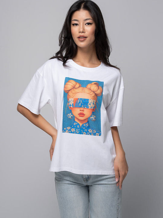 Caty Tricou Damă Alb