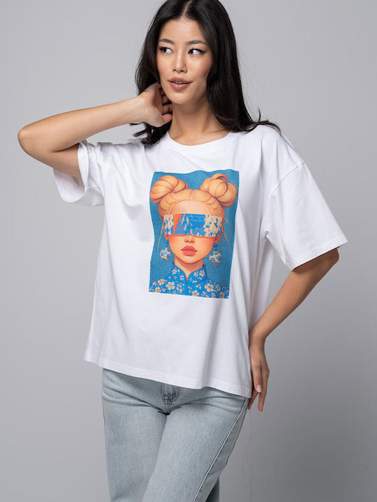 Caty Tricou Damă Alb