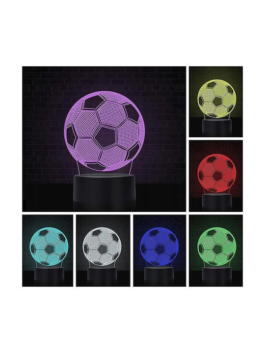 Decorative LED RGB 3D Illusion Lamp 3x3cm