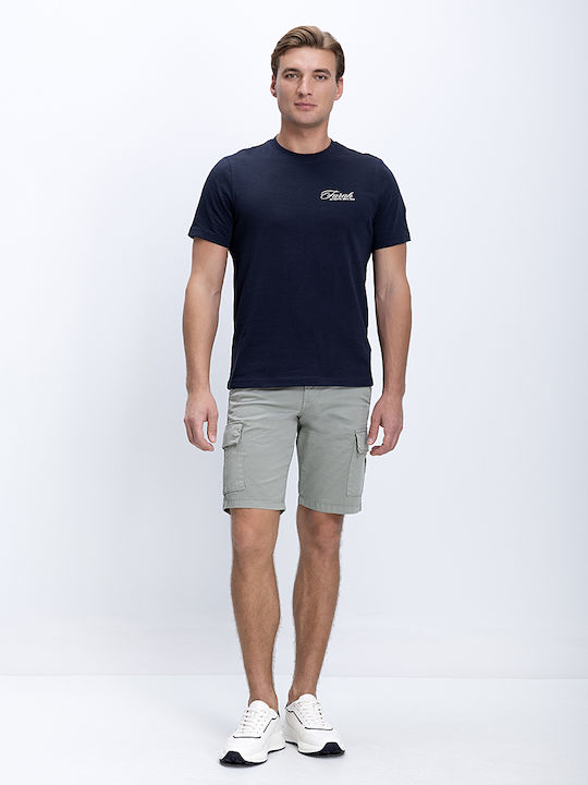 Farah Herrenblusen Kurzarm T-Shirt in Marineblau