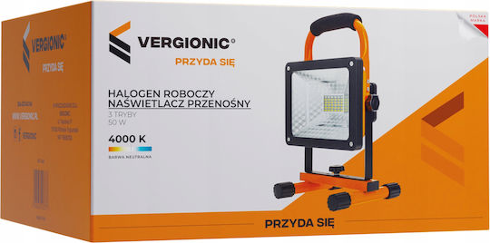 Vergionic Προβολέας LED 50W Φυσικό Λευκό 4000K
