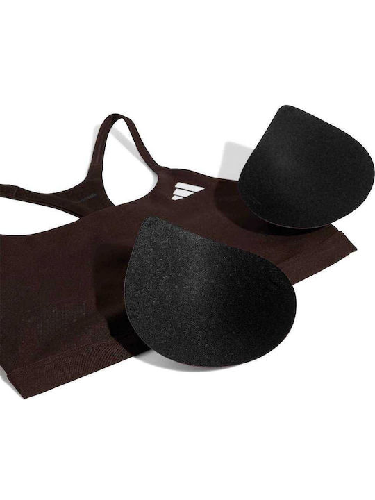 Sport-BHs Damen Bra Kaffee