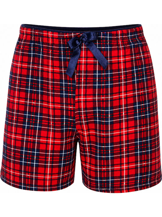 Comfort Summer Women's Pyjamas Shorts Red