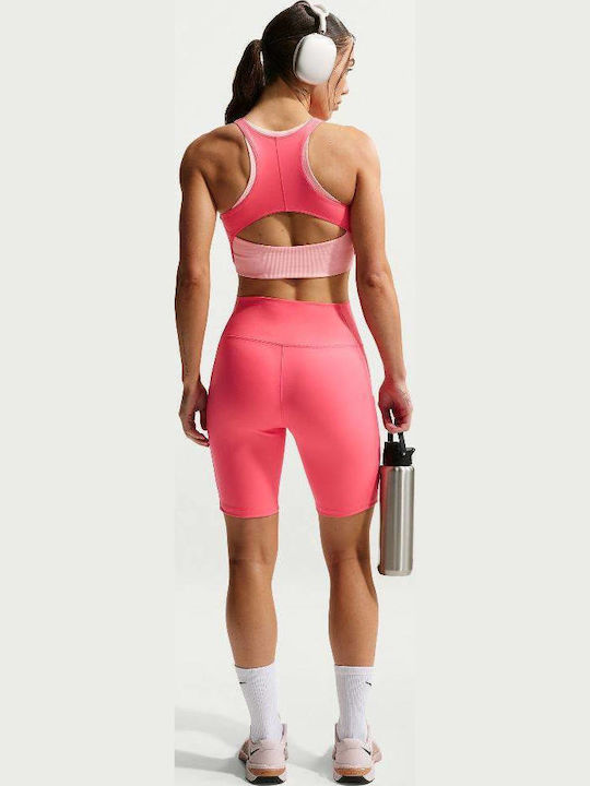 Women's Athletic Sports Bra Coral / White