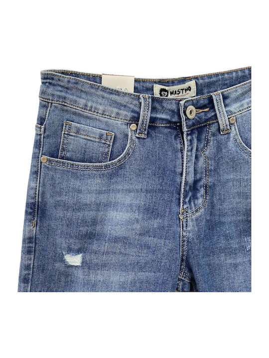 Herren Shorts Denim Blau