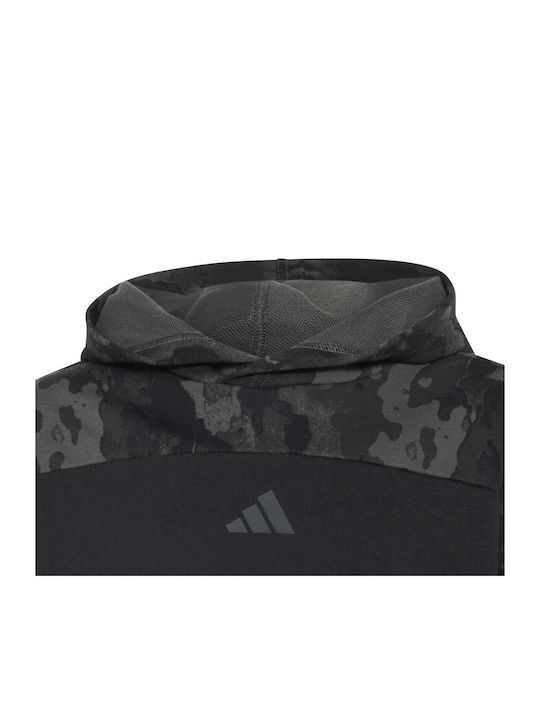 Kids Hoodie Black Camo
