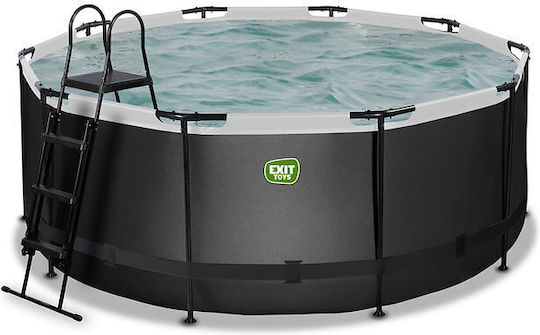 Exit Toys Leather Round Wooden Swimming Pool 300x122cm Black