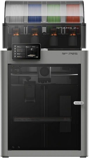 Bambu Lab P1S AMS Multicolor Standalone 3D Printer with Wi-Fi Connection and Card Reader