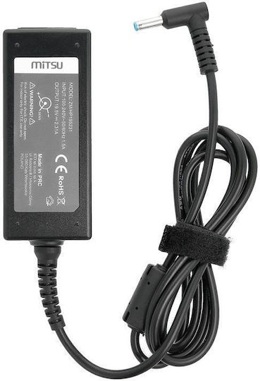 Mitsu Laptop Charger 45W 19.5V 2.31A for HP with Detachable Power Cord