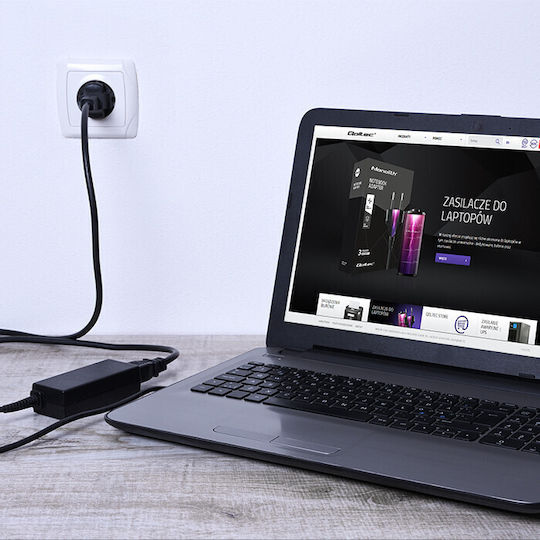 Qoltec Laptop Charger 65W 19.5V 3.33A for Compaq without Power Cable