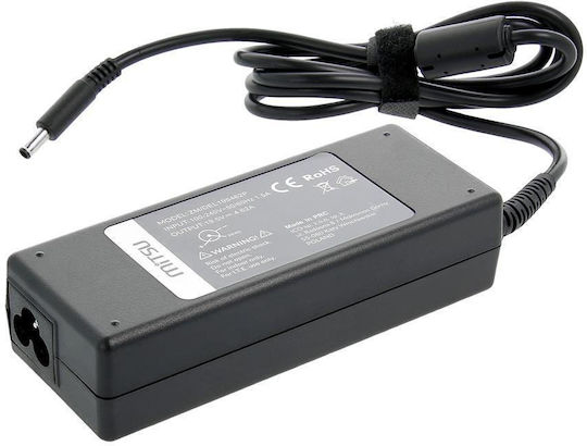 Mitsu Notebook 4.5x3.0 Pin Φορτιστής Laptop 90W 19.5V 4.62A για Dell με Αποσπώμενο Καλώδιο Τροφοδοσίας