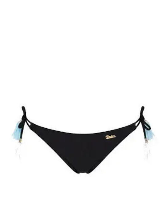 Yenn Bikini Slip with Laces Graphite