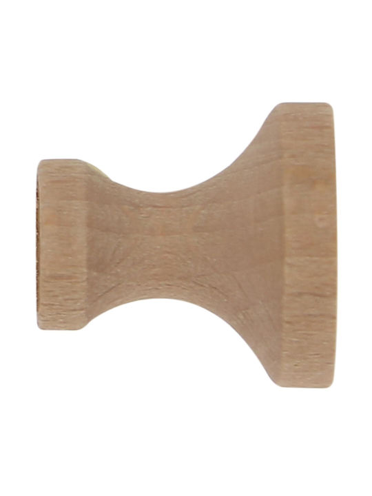 Holdback Wand aus Hölzern Beige 2Stücke