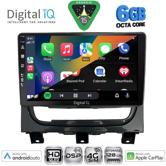 Digital IQ Ηχοσύστημα Αυτοκινήτου για Fiat Strada 2012-2020 (Bluetooth/USB/WiFi/GPS/Apple-Carplay/Android-Auto) με Οθόνη Αφής 9"
