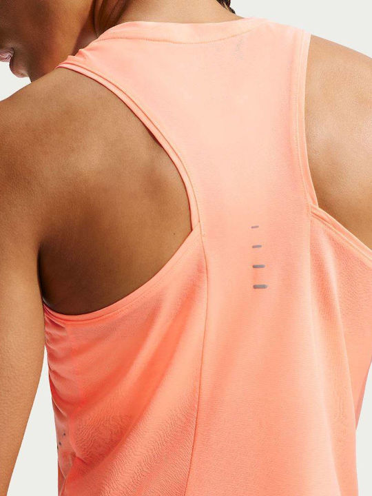 Nike Running Tank Women's Sleeveless Blouse Orange Pulse