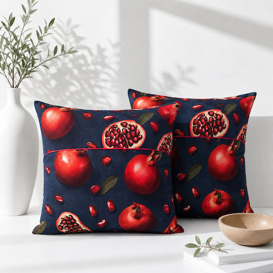 Kotonia Home Perna De Canapea Din 100% Bumbac Albastră 50x50cm