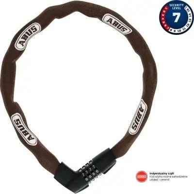 Abus Tresor 1385 Lanț de blocare Culoare Portocaliu Lungime 75 cm