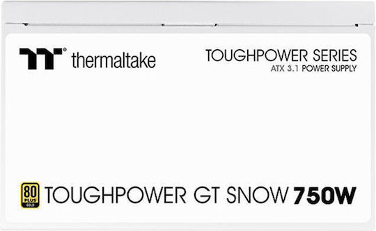 Thermaltake Toughpower GT Snow 750W White Computer Power Supply Full Modular 80 Plus Gold