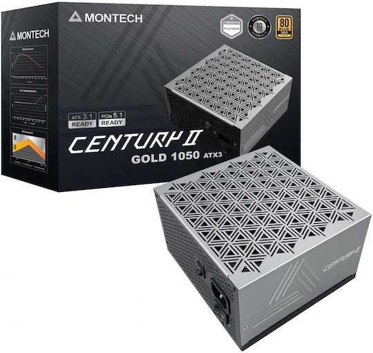 Montech Century II 1050W Gri Sursă de Alimentare Calculator Complet modular 80 Plus Gold