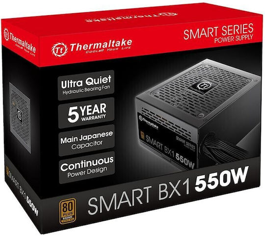 Thermaltake Smart BX1 550W 550W Μαύρο Τροφοδοτικό Υπολογιστή Full Wired 80 Plus Bronze