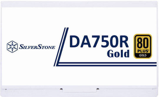 Silverstone DA750R 750W Λευκό Τροφοδοτικό Υπολογιστή Full Modular 80 Plus Gold