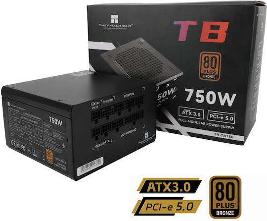 Thermalright TB-750 750W Sursă de Alimentare Neagră Full Modular 80 Plus Bronze