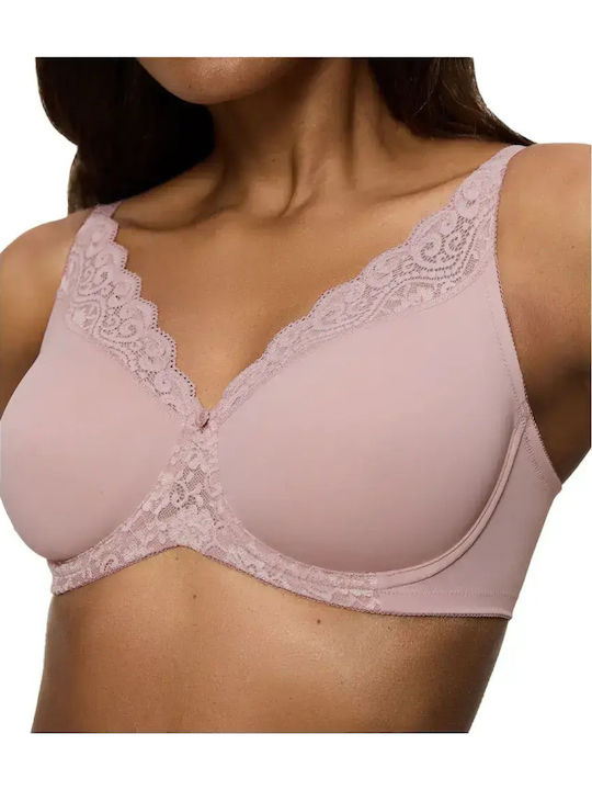 Amourette W01 Ροζ Minimizer Σουτιέν με Μπανέλες