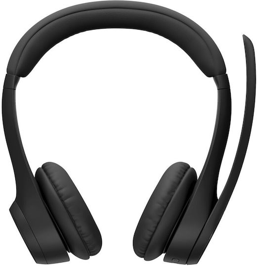 Logitech Zone 305 УЦ Безжични На ушите Мултимедийни слушалки с микрофон и връзка Bluetooth / USB-A / USB-C в Черен цвят