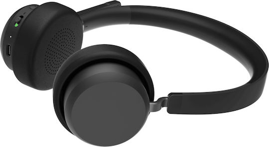 Lenovo Wireless VoIP Headset Teams Auf dem Ohr Multimedia-Headsets mit Mikrofon und Verbindung Bluetooth / USB-A in Schwarz Farbe