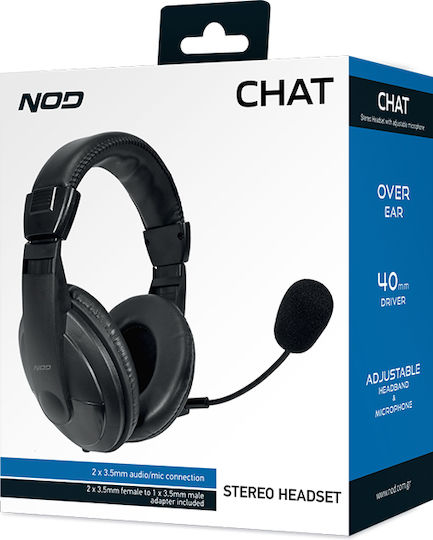 NOD Chat On Ear Multimedia Ακουστικά με μικρόφωνο και σύνδεση 3.5mm Jack