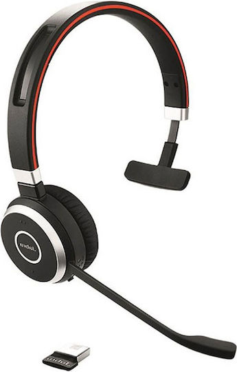 Jabra Evolve 65 SE UC Mono Ασύρματα On Ear Multimedia Ακουστικά με μικρόφωνο και σύνδεση Bluetooth