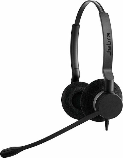 Jabra На ушите Мултимедийни слушалки с микрофон и връзка USB-A в Черен цвят 2399-823-109