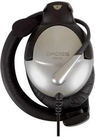 Koss SB45 On Ear Multimedia Headphone with Microphone 3.5mm Jack Silver