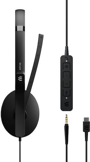 Epos Adapt 165T USB-C II On Ear Multimedia Ακουστικά με μικροφωνο