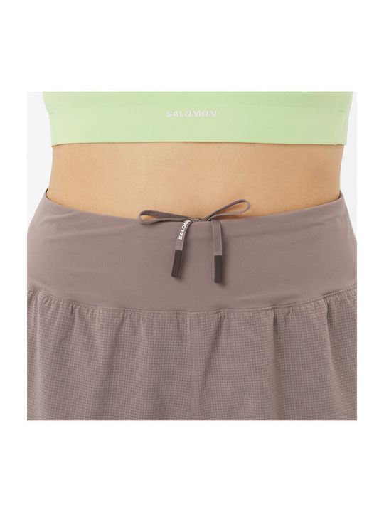 Aero Women's Activewear Shorts Brown