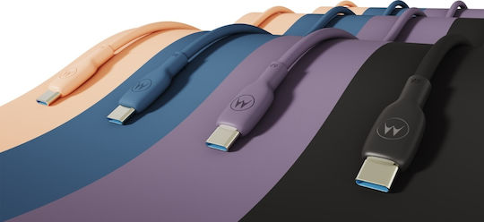 Motorola USB 2.0 Cable USB-C male - USB-C 100W Black 2m (SJCS0CCB20ET1-EU-BK)
