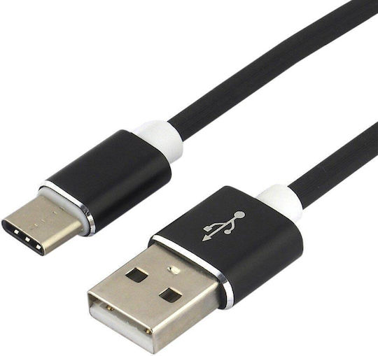 everActive CBS-1.5CB Braided USB 2.0 Cable USB-C male - USB-A Μαύρο 1.5m
