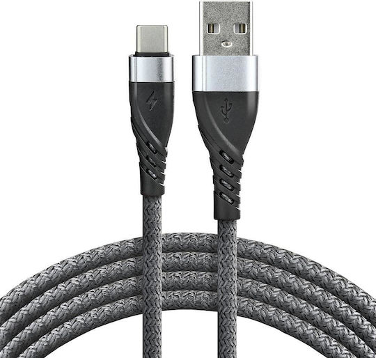 everActive USB 2.0 Cable USB-C male - USB-A Γκρι 2m CBB-2CG