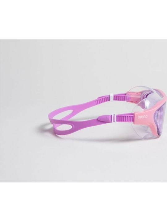 Arena One Mask Swimming Goggles Kids with Anti-Glare Lenses Purple