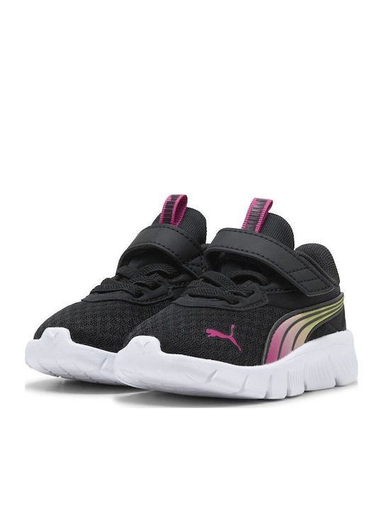 PUMA Flexfocus Kids Sneakers with Hoop & Loop Closure Black