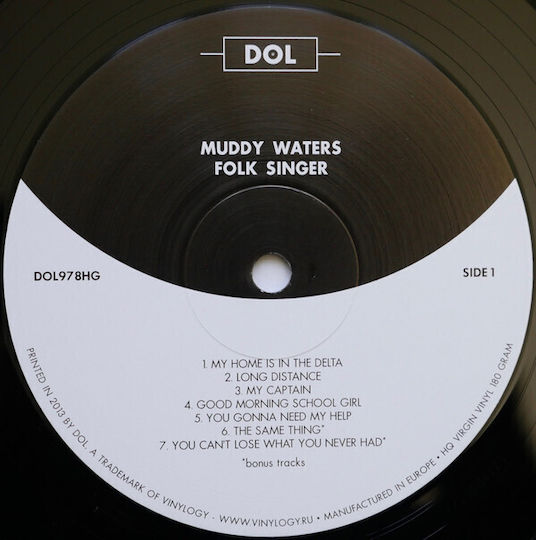 Muddy Waters Folk Singer Vinyl