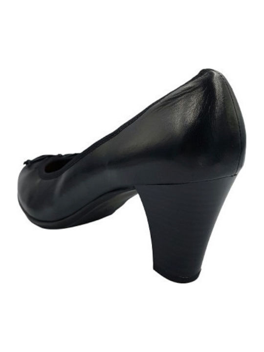 Leather Heels Black