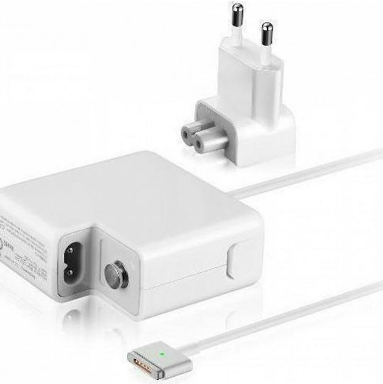 Power On Magsafe 2 Laptop Charger 85W 20V 4.25A for Apple with Detachable Power Cord