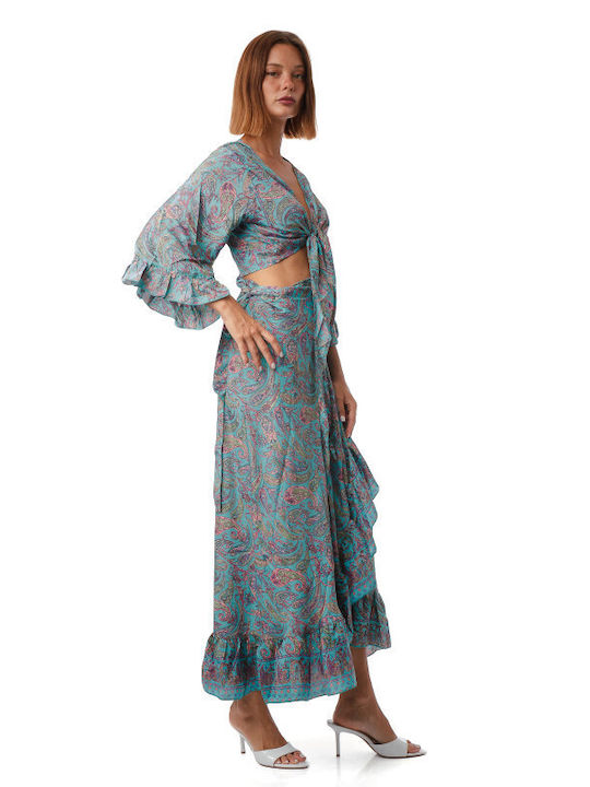 Set with Maxi Skirt Green