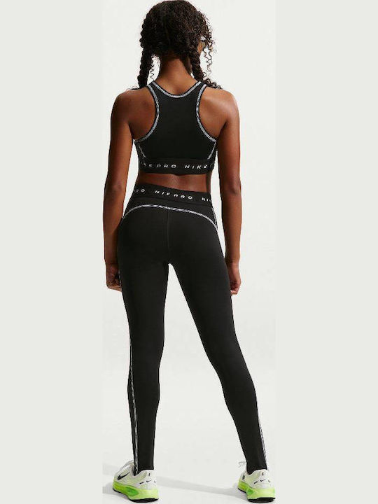Nike Swoosh Kids Training Bras Black / White