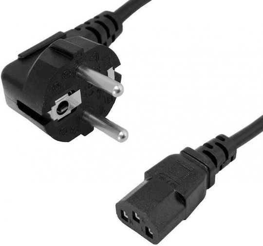 Powertech Schuko - Schuko Cable 1.5m Μαύρο CAB-P043