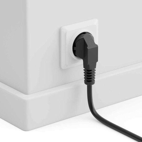 Manhattan IEC C5 - Schuko Cable 1.8m Μαύρο 371131